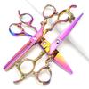 5.5/6 /7 Inch Purple Dragon Knight Professional Japanese Hair Scissors Barber Scissors Set (6 inch 3pc) view 3