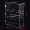 3 Layers 11''W x 4.7''D x 14''H Acrylic Countertop Display Show Case for Action Figures | Organize Cosmetics and Beauty Supplies on a Vanity view 4