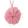 KALLORY 4pcs Bath Loofah Soft Exfoliating Body Scrubber Balls for Relaxing Showers Easy to Use Gentle Skin Includes and Shower Poufs view 2
