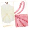 KALLORY 4pcs Bath Loofah Soft Exfoliating Body Scrubber Balls for Relaxing Showers Easy to Use Gentle Skin Includes and Shower Poufs view 4