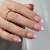 BTArtboxnails French Gel Nail Tips - French Tip Press on Nails Pink Short Almond XCOATTIPS for Nail Extensions view 2