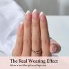 BTArtboxnails French Gel Nail Tips - French Tip Press on Nails Pink Short Almond XCOATTIPS for Nail Extensions view 3