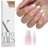 BTArtboxnails False Nail Tips - French Tip Press on Nails Pink Medium Coffin XCOATTIPS, No Need to File Fake Nails for Nail Art DIY view 1
