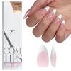 BTArtboxnails French Gel Nail Tips - French Tip Press on Nails Pink Medium Almond XCOATTIPS for Nail Extensions view 1