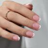 BTArtboxnails XCOATTIPS French Gel Nails - French Tip Press on Nails Pink Extra Short Square Shape Nail Tips, Fake Nails Extensions Nail Art DIY view 2
