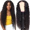 30 Inch 5x5 Lace FrontWigs Human Hair Pre Plucked 150% Density Water Wave Glueless Lace FrontalWigs Human Hair for Women 5x5 Brazilian Virgin HD Lace Closure Human Hair Wigs with Baby Hair view 2
