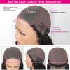 30 Inch 5x5 Lace FrontWigs Human Hair Pre Plucked 150% Density Water Wave Glueless Lace FrontalWigs Human Hair for Women 5x5 Brazilian Virgin HD Lace Closure Human Hair Wigs with Baby Hair view 4