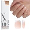 BTArtboxnails Soft Gel Nail Tips - Extra Short Square French Tip Press on Nails XCOATTIPS French Acrylic Nail Tips Kit Fake Nails Glue on Nails Extension Tips for Professional Use view 1