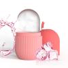 Joyeee Ice Face Roller, Reusable Silicone Mold Face Massage Eye Facial Beauty Skin Care Tools Apply Ice for Shrink Pores Anti Wrinkle Reduce Puffiness Improve Skin Elasticity, Striped, Pink view 1