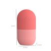 Joyeee Ice Face Roller, Reusable Silicone Mold Face Massage Eye Facial Beauty Skin Care Tools Apply Ice for Shrink Pores Anti Wrinkle Reduce Puffiness Improve Skin Elasticity, Striped, Pink view 2