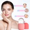 Joyeee Ice Face Roller, Reusable Silicone Mold Face Massage Eye Facial Beauty Skin Care Tools Apply Ice for Shrink Pores Anti Wrinkle Reduce Puffiness Improve Skin Elasticity, Striped, Pink view 4