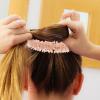 Hair Clips for Girls Hair Buns 3pcs Rhinestone Hair Bun Maker Crystal Donut Bun Maker Elegant Hair Band Fashion Ponytail Holder Hair Accessories for Girls Women Hair Styling Tools view 3