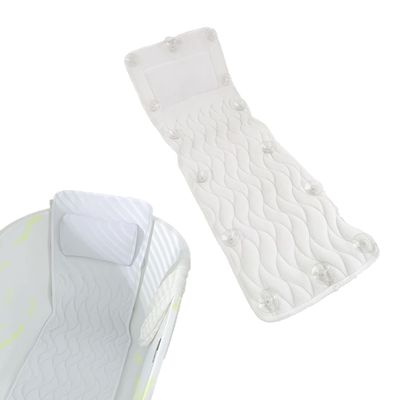 Bath Pillow Full Body Non-Slip Luxurious Padded Waterproof Cushion Mattress for Tub Bathtub