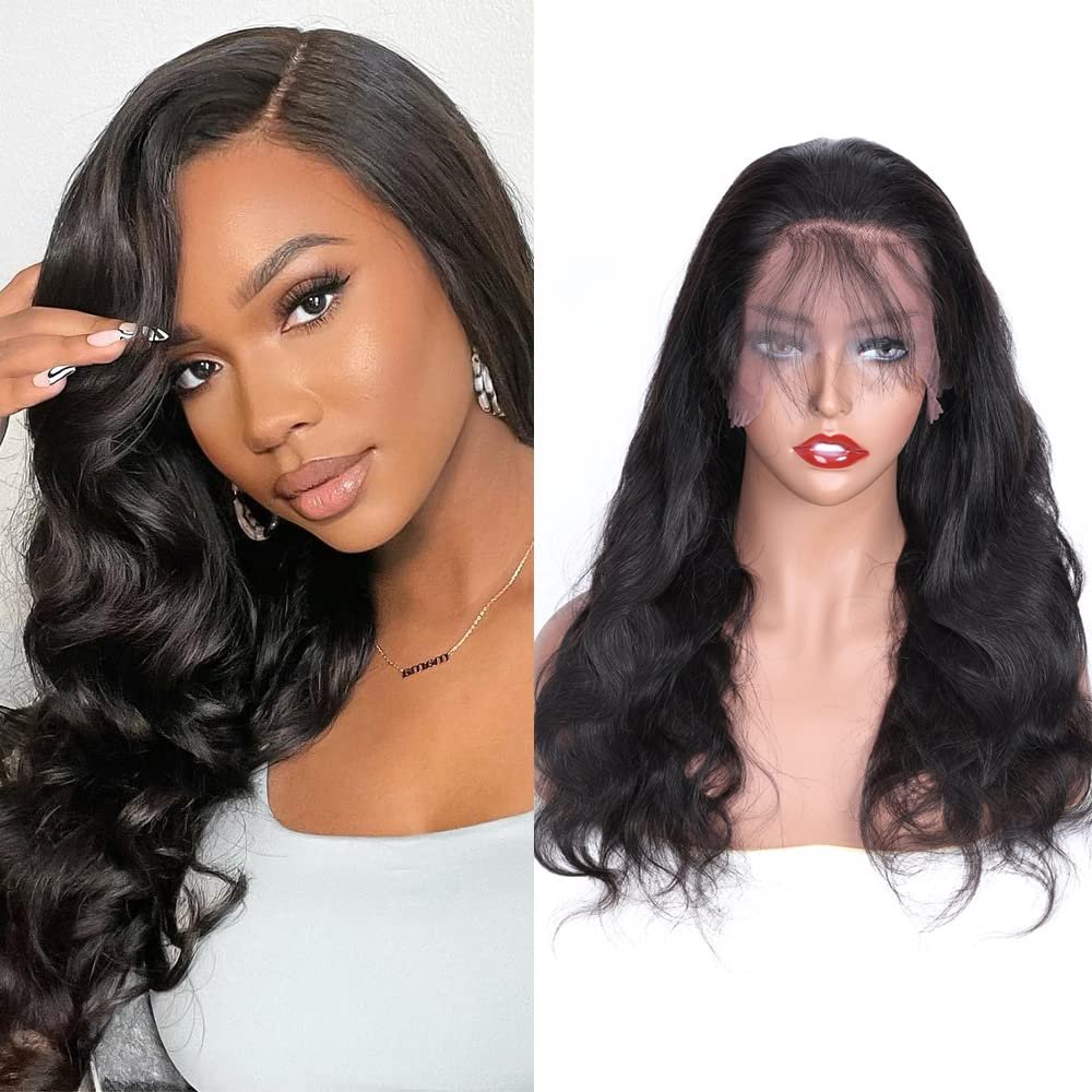 13x4 Lace Front Wigs Human 18 Inch Brazilian Body Wave Human Hair Wigs Nature color Unprocessed Virgin Human Hair Wig