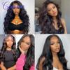 13x6 Brazilian Body Wave Human Hair Wigs Body Wave Lace Front Wigs Frontal Wigs Human Hair 18 Inch HD Lace Front Wigs Human Hair Nature Color view 4