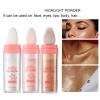 Kayswang Body Glitter Powder Stick Face highlights Shimmer Face and Body Highlighter Powder with Sponge Head, Magic Colour Shiner Powder for Face Body, Arms, Collarbones and Leg (3PC) view 3