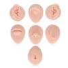 Soft Silicone Flexible Model Body Part Displays Set, Body Piercing Practice Model Simulation Ear Eye Nose Mouth Tongue and Belly Button Model for Novice Piercer (Light Skin Colour) view 1