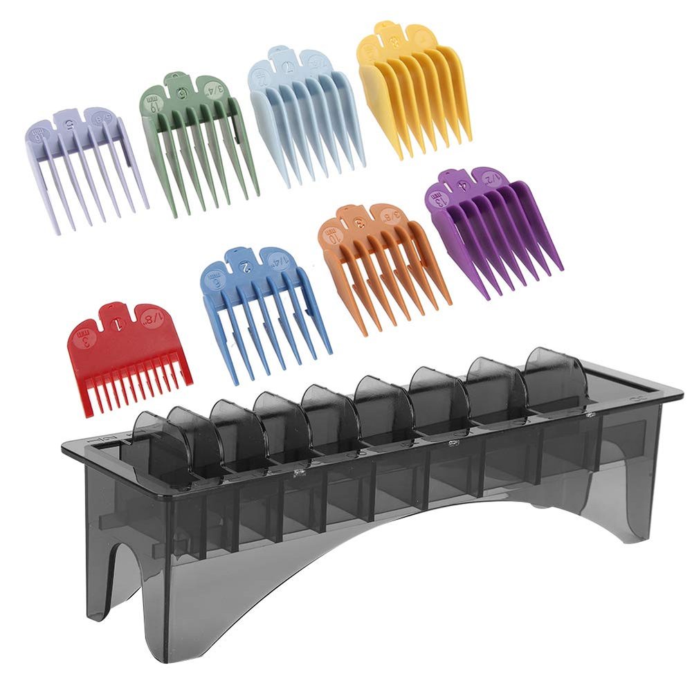 10 Grid Guide Comb Storage Box, Hair Accessories Lunch Box, Clipper Guards Clipper Guards, Electric Hair Clipper Limit Comb Lunch Box Guide, Hair Product Lunch Box Cutting Guide Storage Products g