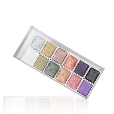 ANKROYU 12 colors Nail Art Gel Paint Kit, Watercolor Paint Solid Pearl Glitter Nail Art Painting Pigment for Lady Nail Art Design Manicure DIY at Home & Nail Salon