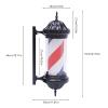 OCASAMI 28" Barber Pole Light Barber Pole Red White Blue LED Light Barber Pole Outside Hair Salon Barber Shop Rotating Light Sign Open Sign Wall Lamp, IP44 Waterproof Save Energy | US Stock view 3