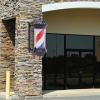 OCASAMI 28" Barber Pole Light Barber Pole Red White Blue LED Light Barber Pole Outside Hair Salon Barber Shop Rotating Light Sign Open Sign Wall Lamp, IP44 Waterproof Save Energy | US Stock view 4