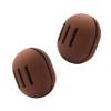 FERYES 2 PCS Makeup Sponge Holder  Shatterproof Eco-Friendly Silicone Beauty Make Up Blender Case for Travel - Brown view 1
