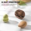 FERYES 2 PCS Makeup Sponge Holder  Shatterproof Eco-Friendly Silicone Beauty Make Up Blender Case for Travel - Brown view 4