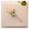 FHBWQY Women's 1PCS Hairpin Headdress Wedding Hair Jewelry Crystal Pearl for Bride's Hair Hairpin view 3