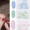 Rwoora DIY Nail Ornament Porcelain White Champagne 6 Grid Mixed Color Nail Stick Drill view 2