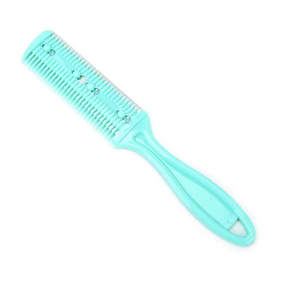 Hair Cutting Razor Comb - Double Sides Thinning Comb for Haircuts - Professional Hair Cutting Tool (Green)