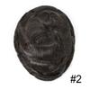 Healthlif Mens Toupee Thin Skin 0.06mm Toupee For Men V-loop Men Hair Piece Remy Virgin Human Hair Replacement System Men's Hairpiece Toupee 8x10#2 Darkest Brown 100% Density view 2