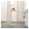 Women's Crystal Hair Clasp Flower Shape Step Shaking Hanfu Hair Stick with Tassel Headdress Classic Hairpin (Color : 3) view 1