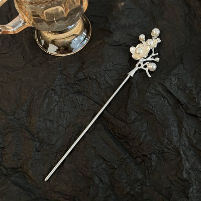 New Vintage Flower Tassel Hairpin Elegant Women's Metal Ponytail Hair Clip Girl's Headdress Hair Hairpin (Color : 11)