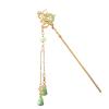 Chinese Hanfu Hair Accessories Hairpins for Women Flower Long Tassel Step Shake Hair Sticks Vintage Wedding Gift view 1