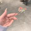 FHBWQY New Women's Elegant Peach Blossom Hairpin Step Back Shaking Alloy Tassel Clip Fashion Classic Hairpin Hair Ornament (Color : 1) view 2