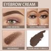 evpct Dark Brown Eyebrow Powder Pomade Gel Shaper Makeup Kit with Dual-ended Brush, Eyebrow Stencil Kit for Women Shaping, Eye Brow Pomade Stencil Shaper Tinting kits for Women Long Lasting Waterproof view 3