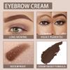 evpct Chocolate Eyebrow Powder Pomade Gel Shaper Makeup Kit with Dual-ended Brush, Eyebrow Stencils Kit for Women Shaping, Eye Brow Pomade Stencil Shaper Tinting kits for Women Long Lasting Waterproof view 3