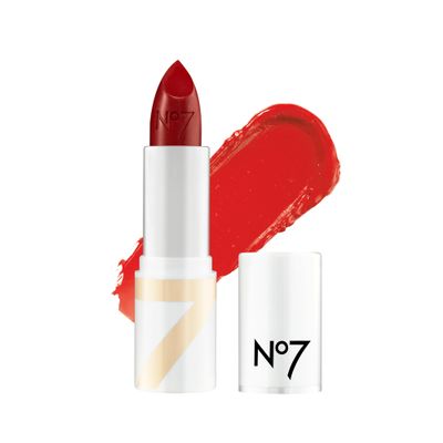 No7 Age Defying Lipstick - Coral Shine - Anti-Aging Makeup - Hydrating Pink Lipstick with Hyaluronic Acid for Plumper, Smoother, Younger Looking Lips Over Time (3.5g)