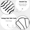 BAINESS 4 Pcs Metal U Shape Teeth Alloy Hair Accessories - Black Hair Fork Clips, Side Combs, Updo Bun Pins for Women Hair Styling view 3