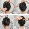 BAINESS 4 Pcs Metal U Shape Teeth Alloy Hair Accessories - Black Hair Fork Clips, Side Combs, Updo Bun Pins for Women Hair Styling view 4