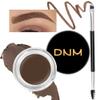 evpct Soft Brown Eyebrow Powder Pomade Gel Shaper Makeup Kit with Dual-ended Brush, Eyebrow Stencil Kit for Women Shaping, Eye Brow Pomade Stencil Shaper Tinting kits for Women Long Lasting Waterproof view 1