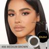 Medium Brown Eyebrow Powder Pomade Gel Shaper Makeup Kit with Dual-ended Brush, Eyebrow Stencil Kit for Women Shaping, Eye Brow Pomade Stencil Shaper Tinting kits for Women Long Lasting Waterproof view 2