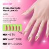 PaintLab Press-On Nails Manicure Kit, Nude 2, 24-Piece Set, Long-Lasting Fake Nails with Glue, File, Prep Pad & Cuticle Stick view 2
