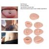 7PC Soft Silicone Body Part Model, Human Ear Mouth Eye Tongue Belly Button Navel Model Display Puncture Display Simulation for Jewelry Display Teaching Tool Novice Piercer (Medium Fleshcolor) view 3