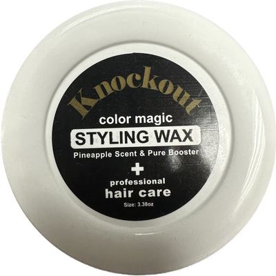 dye dyed Knockout Color Magic Hair Styling Wax (01 Charcoal)