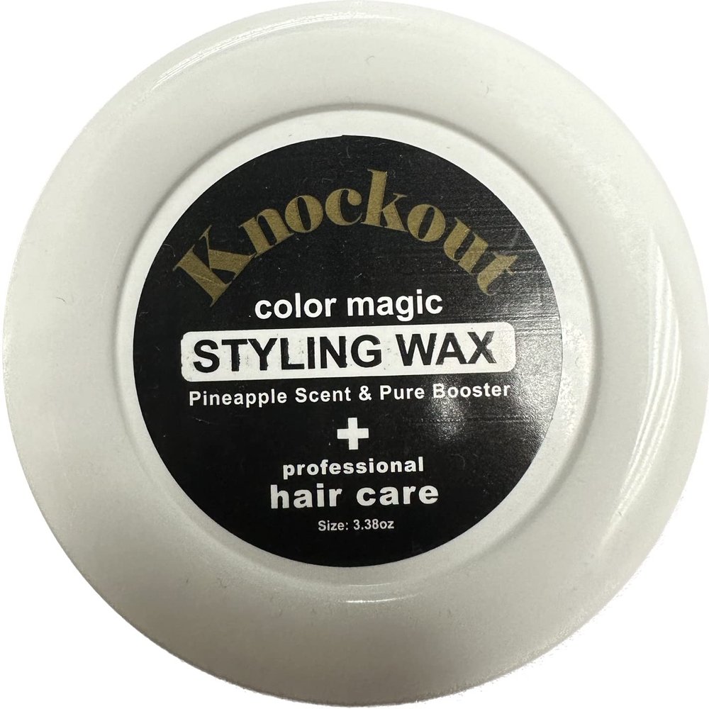dye dyed Knockout Color Magic Hair Styling Wax (01 Charcoal)