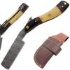 Old Ram Straight Razor | Straight Edge-Razor Sharp High Hardness Real Damascus Steel Cutthroat Straight Edge-Blade | Barber Razor (349) view 1