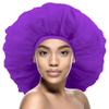 DONNA Argan & Black Castor Treatment Caps Day & Night Cap Sleep Cap Hair Sleep Shower Cap Bonnet satin Bonnet for Sleeping Hat Super Jumbo Purple view 1