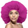 DONNA Argan & Black Castor Treatment Caps Day & Night Cap Sleep Cap Hair Sleep Shower Cap Bonnet satin Bonnet for Sleeping Hat Super Jumbo Hot Pink view 1