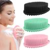 3 Pack Silicone Body Scrubber, Soft Silicone Loofah, Exfoliating Body Scrubber Fit for Sensitive and All Kinds of Skin, Rapid Foaming, Clean and Sanitary view 1